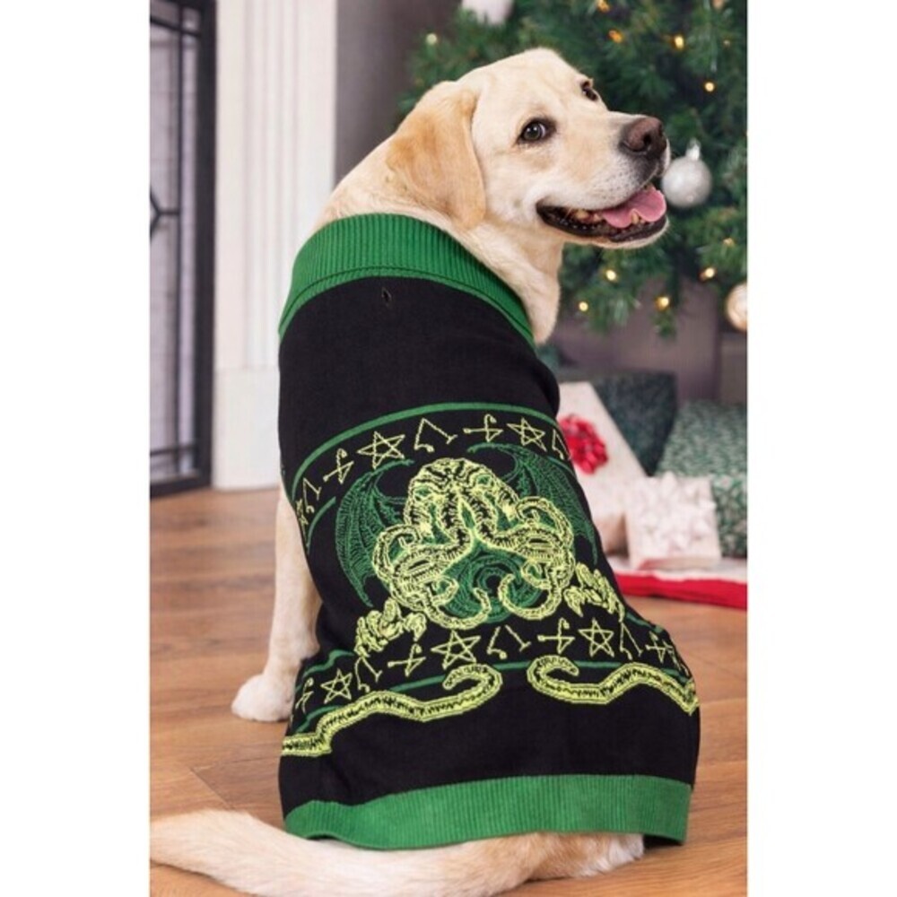 Cthulu Dog Ugly Christmas Sweater New NWT‎ Funny Excellent Xmas Noel Horror Sz M